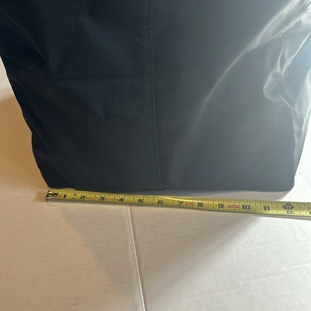 NIB heavy duty shopping cart liner in black nylon top flap Velcro closure